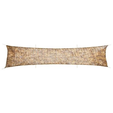 vidaXL Tarnnetz mit Aufbewahrungstasche 706x140 cm Sandfarbe