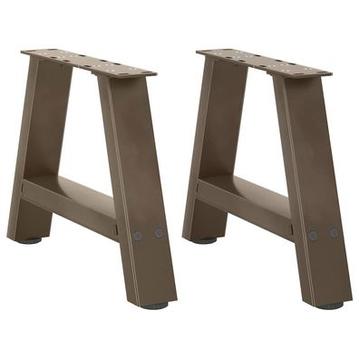 vidaXL Couchtischbeine A-Form 2 Stk. 40x(30-31) cm Stahl
