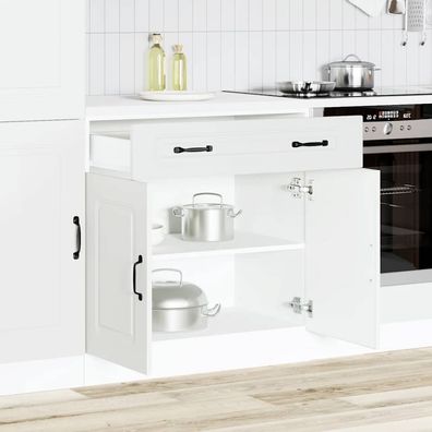 vidaXL Küchenunterschrank Kalmar Weiß Holzwerkstoff
