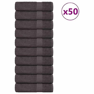 vidaXL Duschtücher 25 Stk. Anthrazit 70x140 cm 360 g/m² 100% Baumwolle