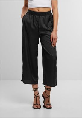 Urban Classics Damen Ladies Satin Wide Leg Culotte TB7488