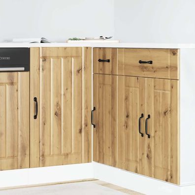 vidaXL Spülenunterschrank Lucca Artisan-Eiche Holzwerkstoff