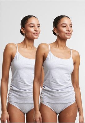 Urban Classics Damen Ladies Basic Tank Top Cotton 2-Pack TB7673A