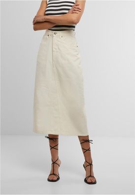 Urban Classics Damen Rock Ladies Soft Denim Midi Skirt TB7443