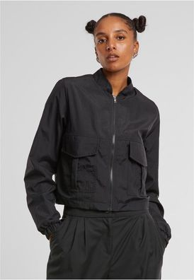 Urban Classics Damen Jacke Ladies Short Crinkle Nylon Jacket TB7446