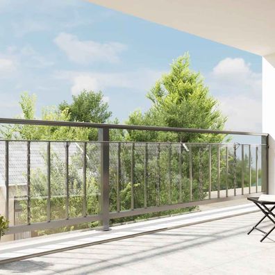 vidaXL Transparente Plane mit Ösen 1x12 m PVC