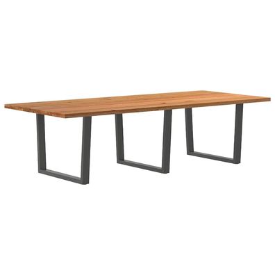 vidaXL Esstisch 280x120x74 cm Massivholz Eiche Rechteckig
