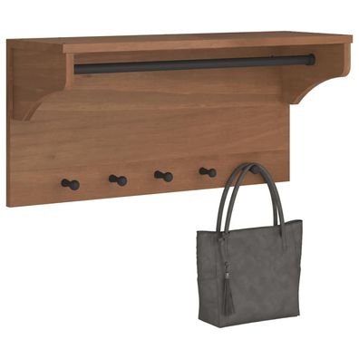 vidaXL Wandgarderobe Sandnes 87x30x42 cm Massivholz Kiefer