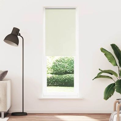 vidaXL Verdunkelungsrollo Cremeweiß 75x210cm Stoffbreite 70,7 cm