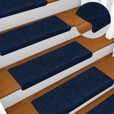 vidaXL Stufenmatten Selbstklebend 30 Stk. Marineblau 65x21x4 cm