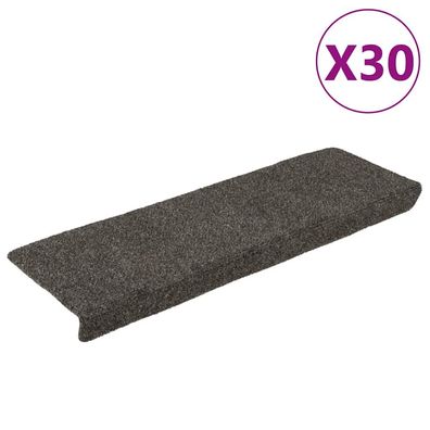 vidaXL Stufenmatten Selbstklebend 30 Stk. Anthrazit 65x21x4 cm