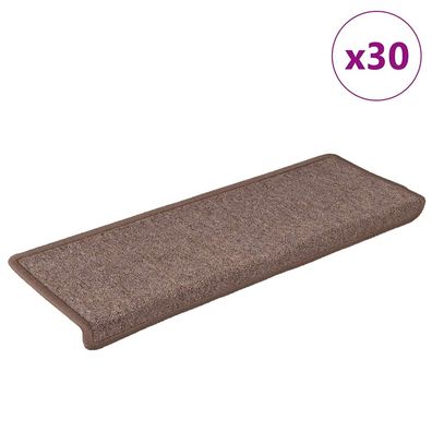 vidaXL Stufenmatten 30 Stk. 65x21x4 cm Braun