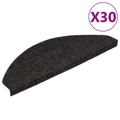 vidaXL Stufenmatten Selbstklebend 30 Stk. Anthrazit 65x22,5x3,5 cm