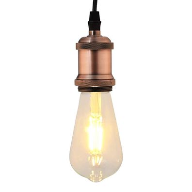 vidaXL Lampenfassungen 2 Stk. Rot-Bronze E27