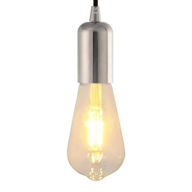 vidaXL Lampenfassungen 2 Stk. Satin-Nickel E27