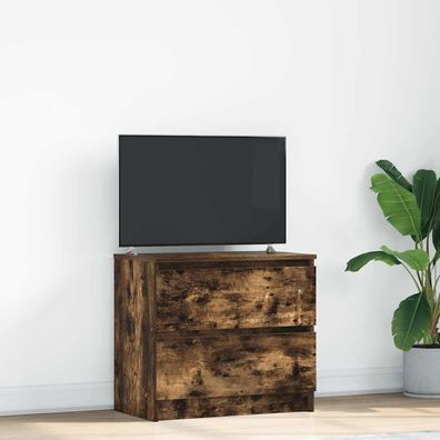 vidaXL TV-Schrank Räuchereiche 60x35x54 cm Holzwerkstoff