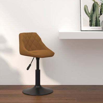 vidaXL Barhocker Braun Samt