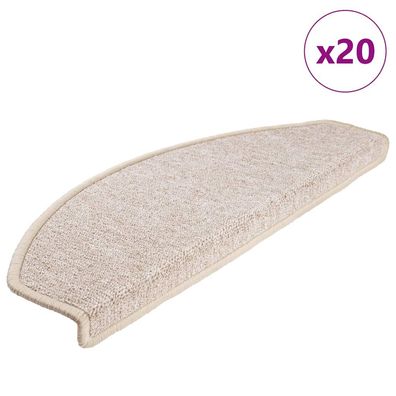 vidaXL Stufenmatten 20 Stk. Taupe 65x24x4 cm