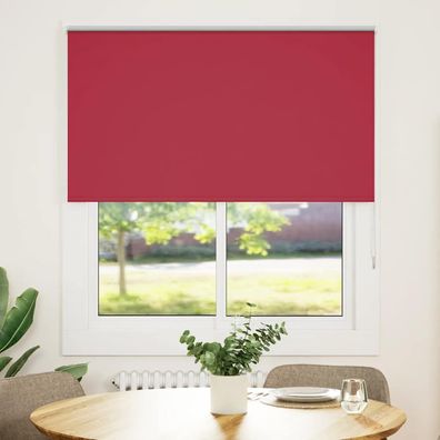 vidaXL Verdunkelungsrollo Rot 140x150cm Stoffbreite 136,6cm Polyester