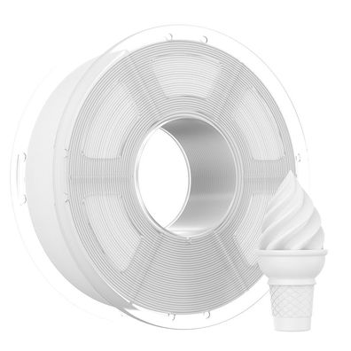 Mecpow White 1KG PLA+ High Speed Basic 3D Printer Filament - 30-300mm/s, 190-230°C