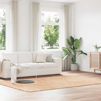 vidaXL Teppich Shaggy Hochflor Navarra Beige 200x290 cm Polyester