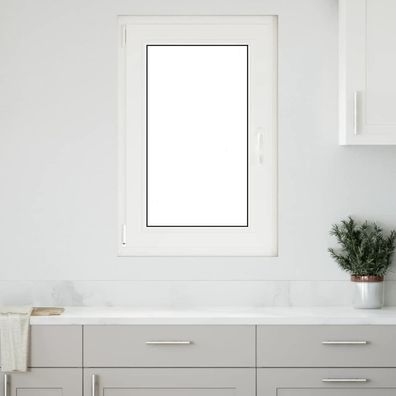 vidaXL Kellerfenster RISOR 60x80 cm Dreh Kipp DIN Links Weiß