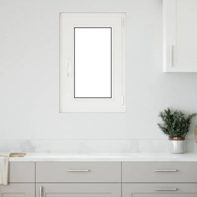 vidaXL Kellerfenster "RISOR" 50x75 cm Drehkipp DIN Rechts Weiß