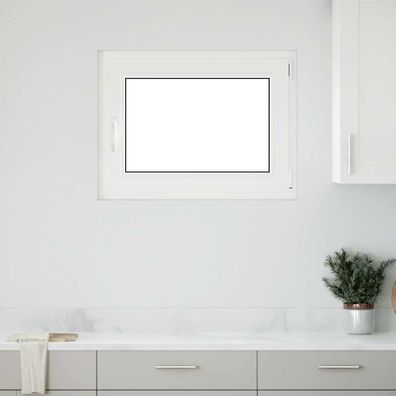 vidaXL Kellerfenster "RISOR" 80x70 cm Drehkipp DIN Rechts Weiß
