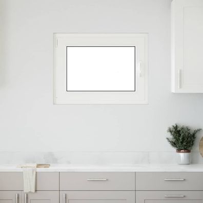 vidaXL Kellerfenster "RISOR" 80x50 cm Drehkipp DIN Links Anthrazit