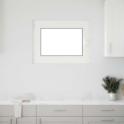 vidaXL Kellerfenster "RISOR" 80x60 cm Drehkipp DIN Links Anthrazit