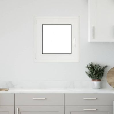 vidaXL Kellerfenster "RISOR" 50x50 cm Drehkipp DIN Links Anthrazit