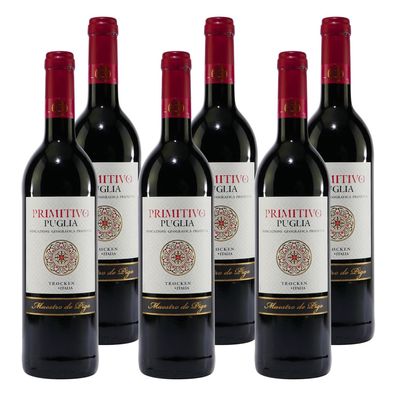 Maestro de Pigo Primitivo Puglia IGP -trocken- (6 x 0,75L)