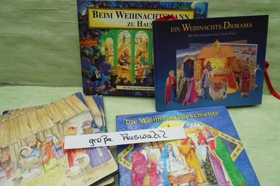 Besuch im Stall von Bethlehem Weihnachtsgeschichte Diorama Carole Gray ... Pop-UP 3D