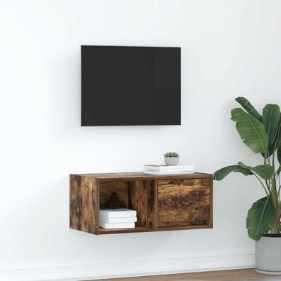 vidaXL TV-Schrank Räuchereiche 60x31x25,5 cm Holzwerkstoff