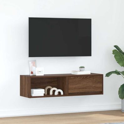 vidaXL TV-Schrank Braun Eichen-Optik 100x31x25,5 cm Holzwerkstoff