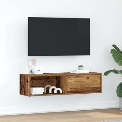 vidaXL TV-Schrank Altholz-Optik 100x31x25,5 cm Holzwerkstoff