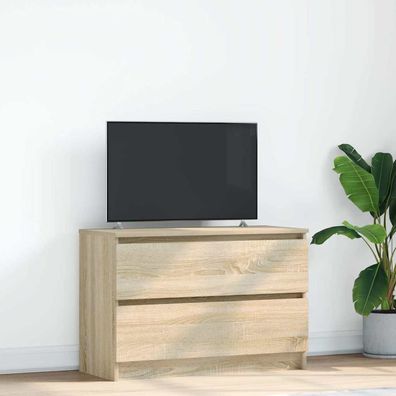vidaXL TV-Schrank Sonoma-Eiche 80x35x54 cm Holzwerkstoff