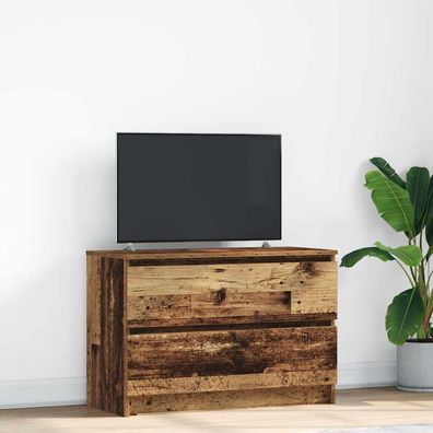 vidaXL TV-Schrank Altholz-Optik 80x35x54 cm Holzwerkstoff