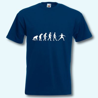 Herren T-Shirt, Fun-Shirt, Evolution Badminton