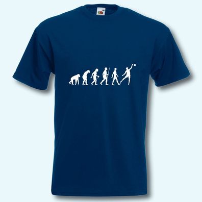 Herren T-Shirt, Fun-Shirt, Evolution Beachvolleyball