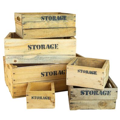 alte Holzkiste Weinkiste Obstkiste Storage in verschiedenen Grössen Vintage Upcycl
