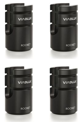Viablue ROCKET / HighEnd Cable Lifter / schwarz / 4 Stück / Kabelentkopplung