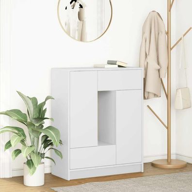 vidaXL Sideboard mit Schubladen und Türen Weiß 73x31x90 cm