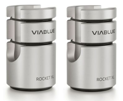 Viablue ROCKET XL / HighEnd Cable Lifter / silber / 2 Stück / Kabelentkopplung