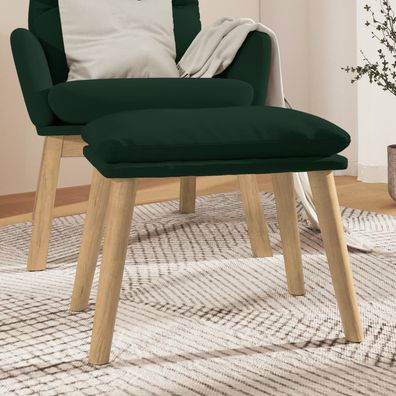 vidaXL Fußhocker Dunkelgrün 45x29,5x35 cm Samt