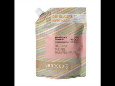 benecos benecosBIO Nachfüllbeutel 1000 ml Duschgel BIO-Pampelmuse - DU BIST MEINE