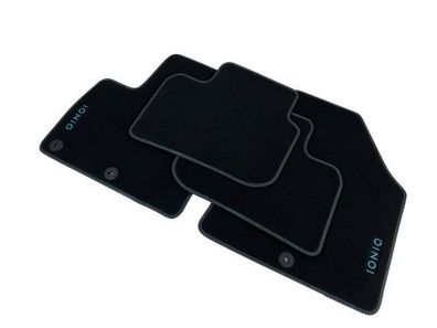 Original Hyundai Ioniq Fussmatten Velours Elektro schwarz AE Set Teppich Stoff
