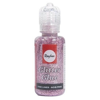 Rayher Glitter Glue 20ml Rose
