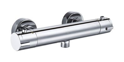 Brausearmatur Wasserhahn COOL TOUCH Brausebatterie für Badezimmer in Silber