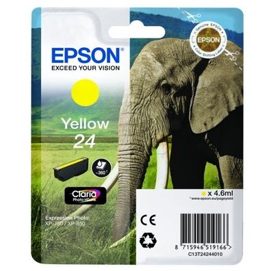 Original Epson 24 T2424 C13T24244012 C13T24244022 Tinte gelb